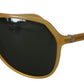 Yellow Acetate Black Lens Aviator DG4196 Sunglasses