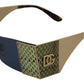 Gold Metal Rectangle Shades DG2263 Sunglasses