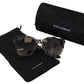 Elegant White Lace Applique Sunglasses