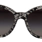 Elegant White Lace Applique Sunglasses