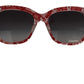 Elegant Red Lace-Insert Sunglasses