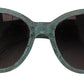 Blue Lace Acetate Crystal Round DG4190 Sunglasses