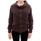 Chic Brown Full Zip Sweater Jacket