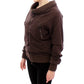 Chic Brown Full Zip Sweater Jacket