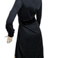 Women's Black Viscose Runway Shiny Jersey