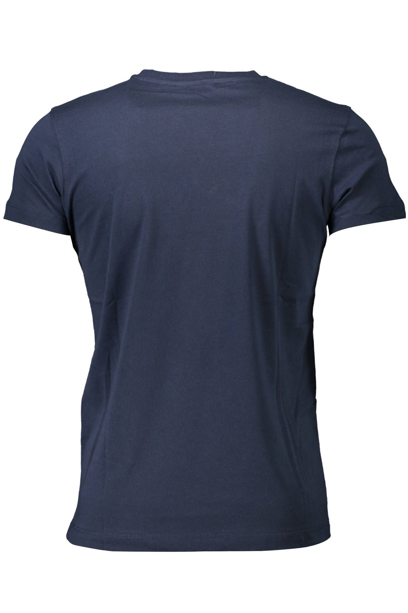 Blue Cotton Men T-Shirt