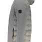 Gray Polyester Men Jacket