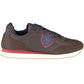Brown Fabric Men Sneaker