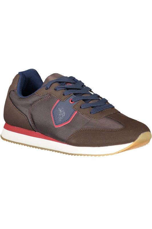 Brown Fabric Men Sneaker