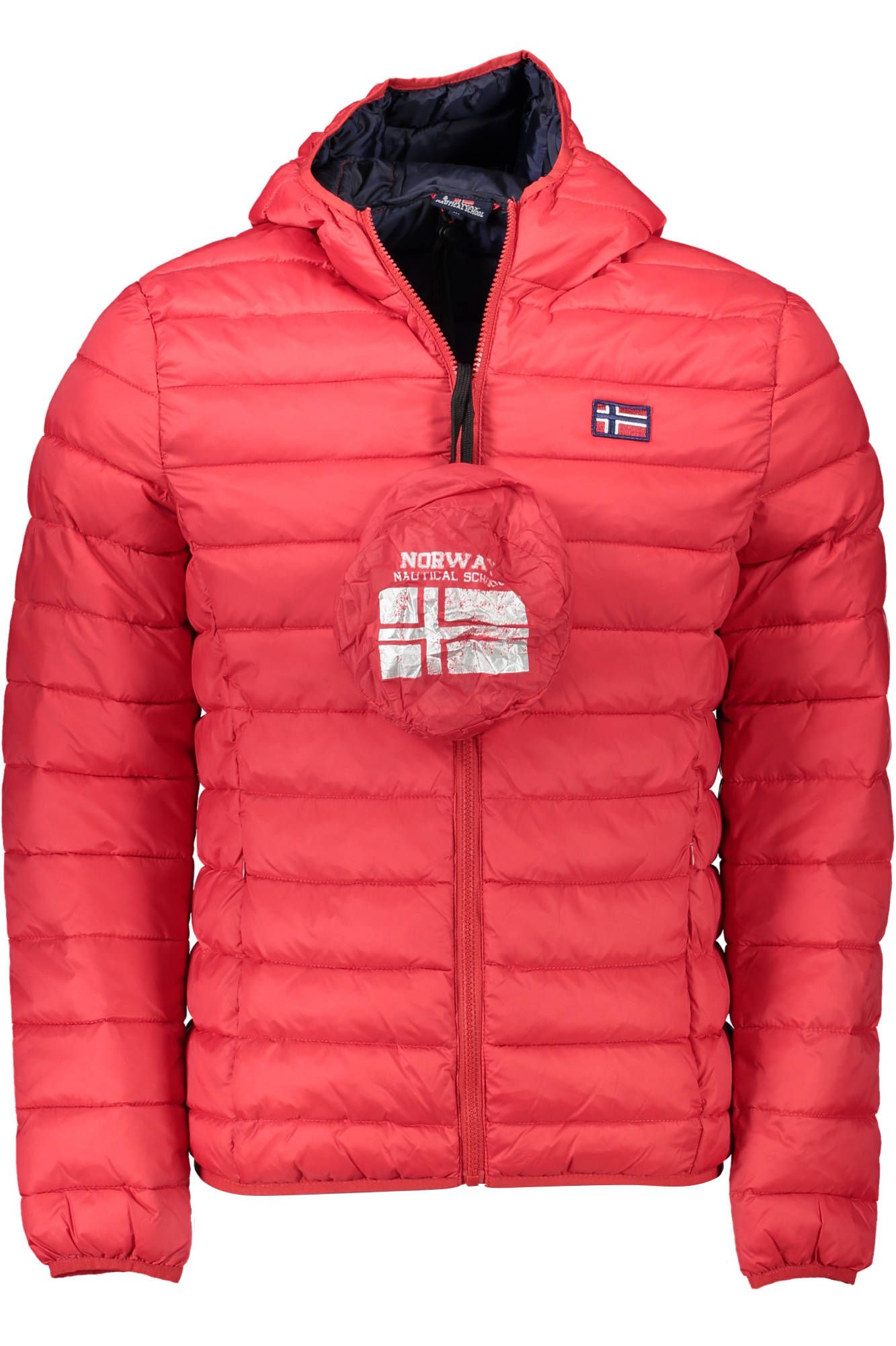 Red Polyamide Men Jacket