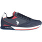 Blue Polyester Men Sneaker