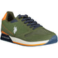 Green Polyester Men Sneaker