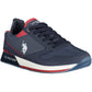 Blue Polyester Men Sneaker
