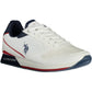 White Polyester Men Sneaker
