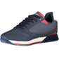 Blue Polyester Men Sneaker