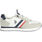 White Polyester Men Sneaker