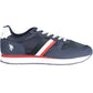 Blue Polyester Men Sneaker