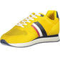 Yellow Polyester Men Sneaker