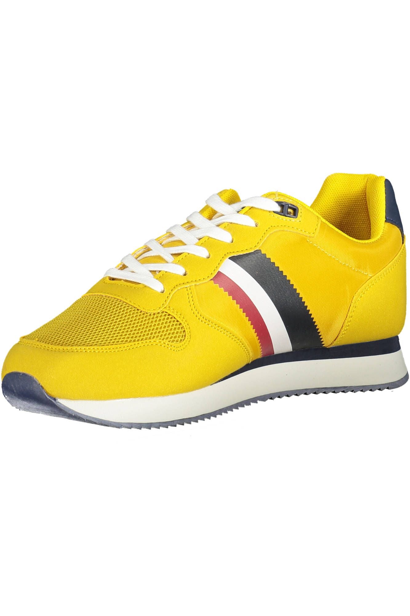 Yellow Polyester Men Sneaker