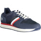 Blue Polyester Men Sneaker