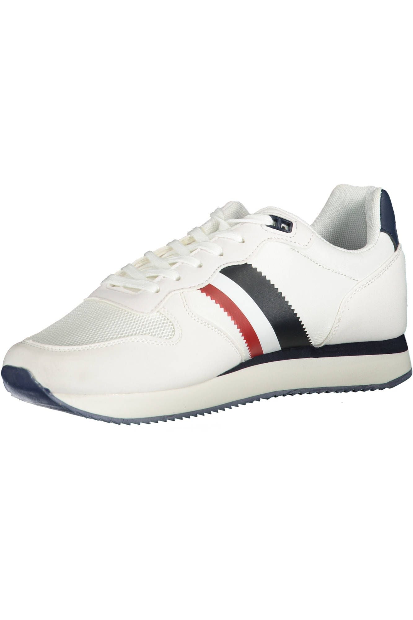 White Polyester Men Sneaker