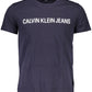 Blue Cotton Men T-Shirt