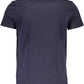Blue Cotton Men T-Shirt