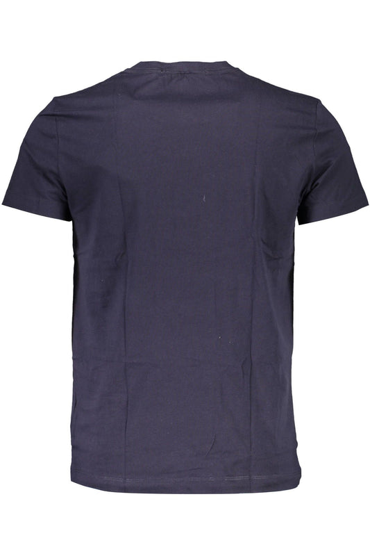 Blue Cotton Men T-Shirt