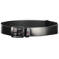 "Black Leather Men Belt"