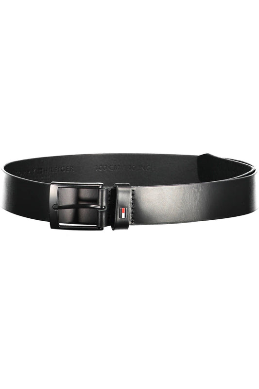 "Black Leather Men Belt"