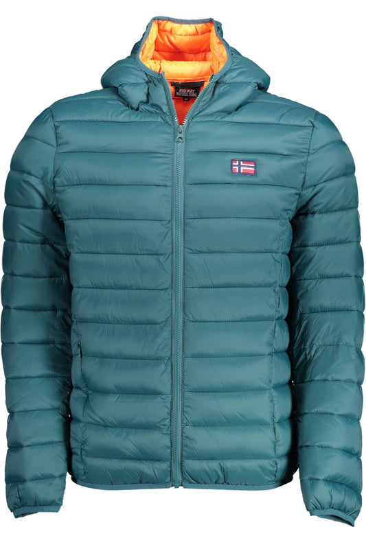 Green Polyamide Men Jacket