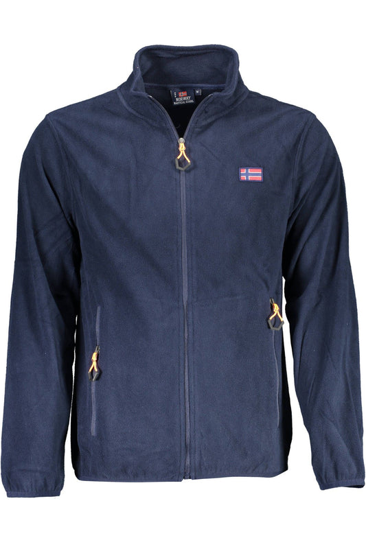 Blue Polyester Men Sweater