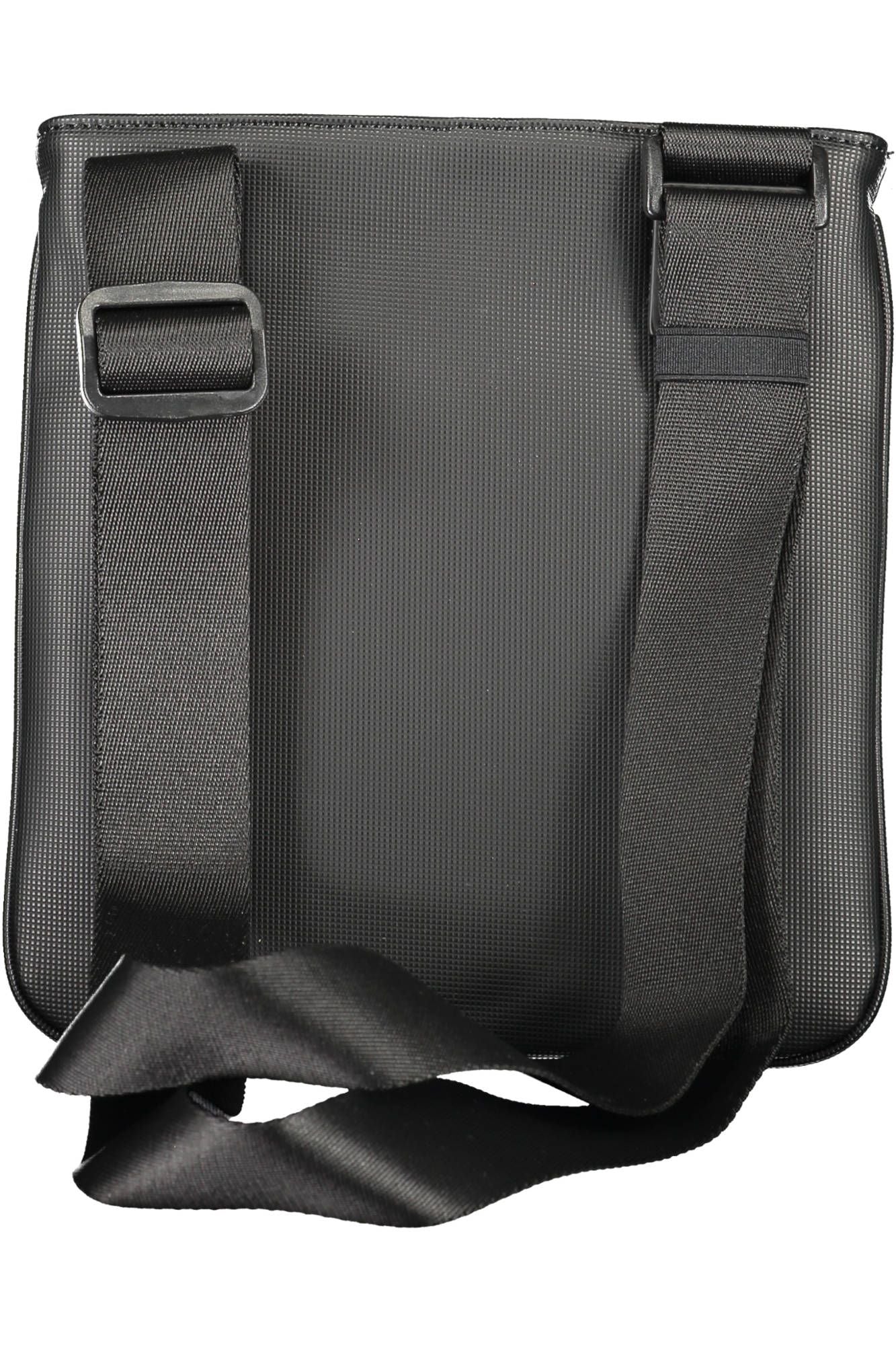 Black Polyurethane Men Shoulder Bag