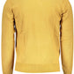 Yellow Nylon Men Sweater