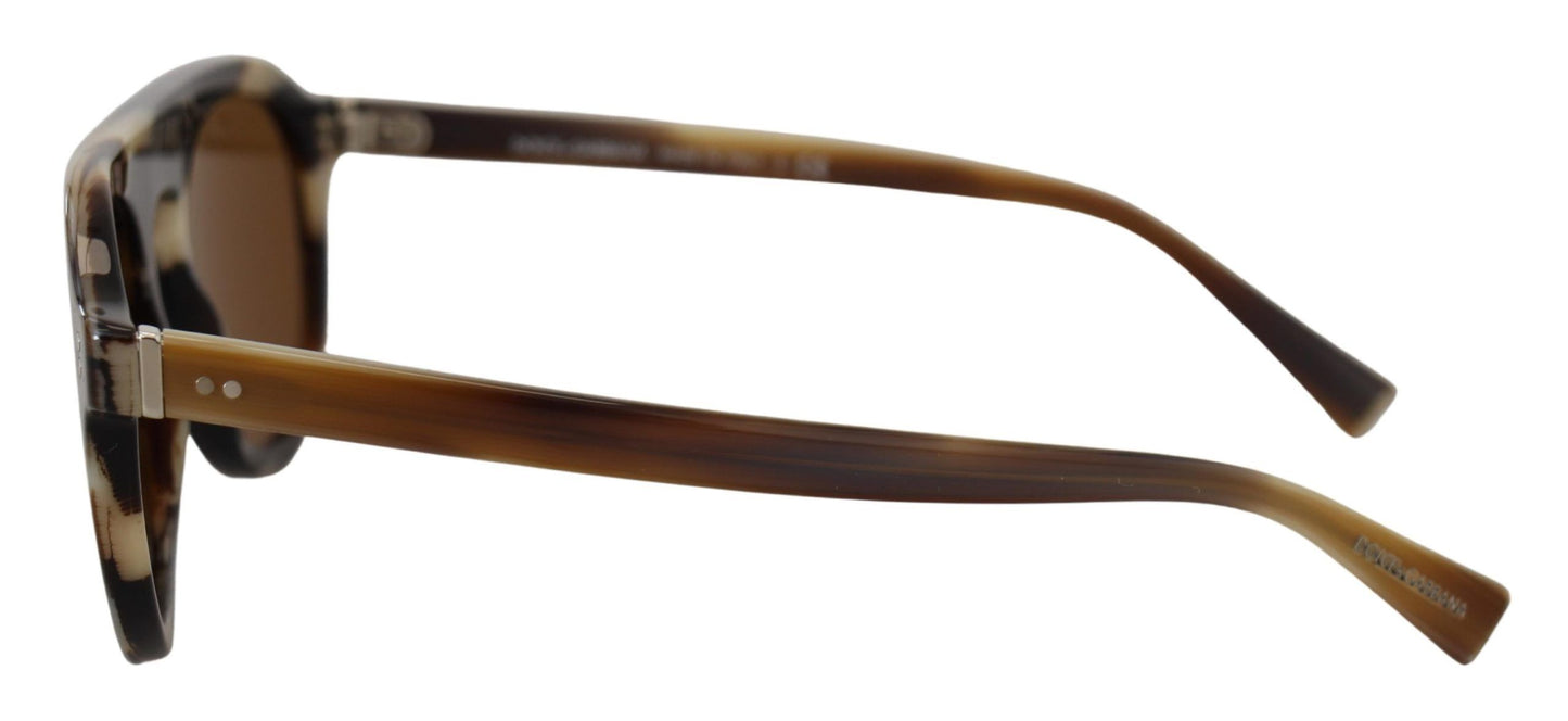 Brown Tortoise Oval Full Rim Eyewear DG4306 Sunglasses