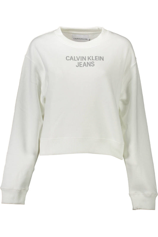 White Cotton Women Sweater