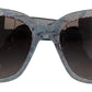 Blue Lace Acetate Rectangle Shades DG4226 Sunglasses