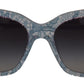 Blue Lace Acetate Rectangle Shades DG4226 Sunglasses