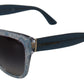 Blue Lace Acetate Rectangle Shades DG4226 Sunglasses