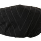 Elegant Striped Newsboy Hat