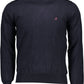 Blue Nylon Men Sweater