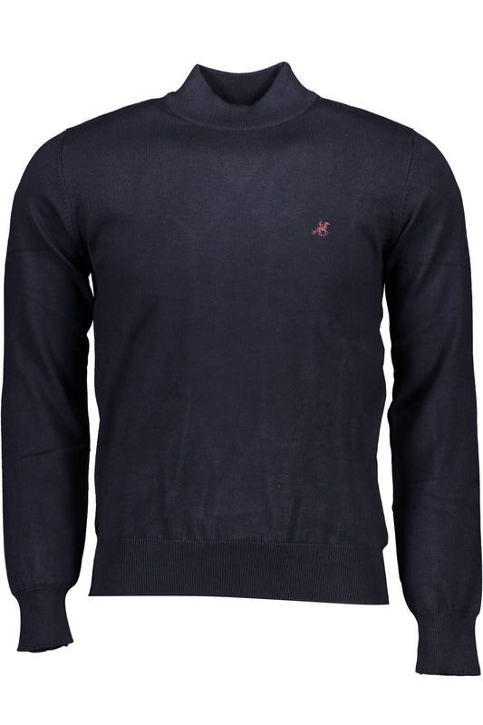 Blue Nylon Men Sweater