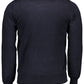Blue Nylon Men Sweater