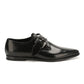 Sleek Calfskin Leather Shoes with Buckle