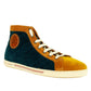Emerald Velvet High-Top Sneakers