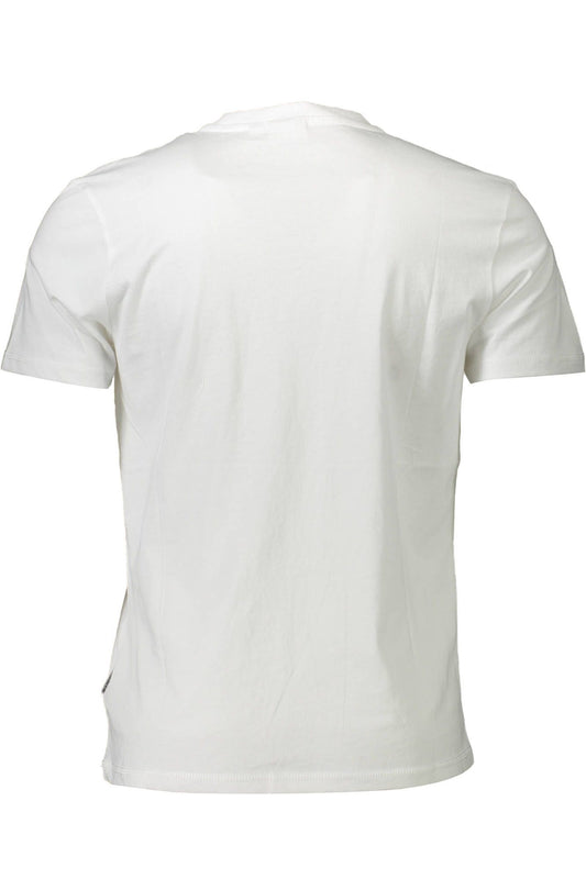 White Cotton Men T-Shirt
