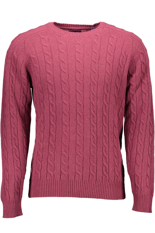 Purple Wool Men Sweater