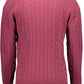 Purple Wool Men Sweater