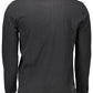 Black Cotton Men Polo Shirt