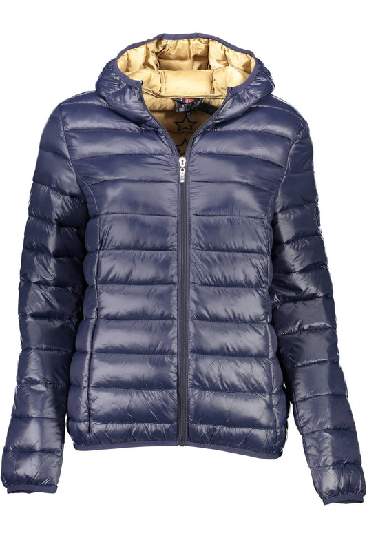 Blue Polyamide Women Jacket